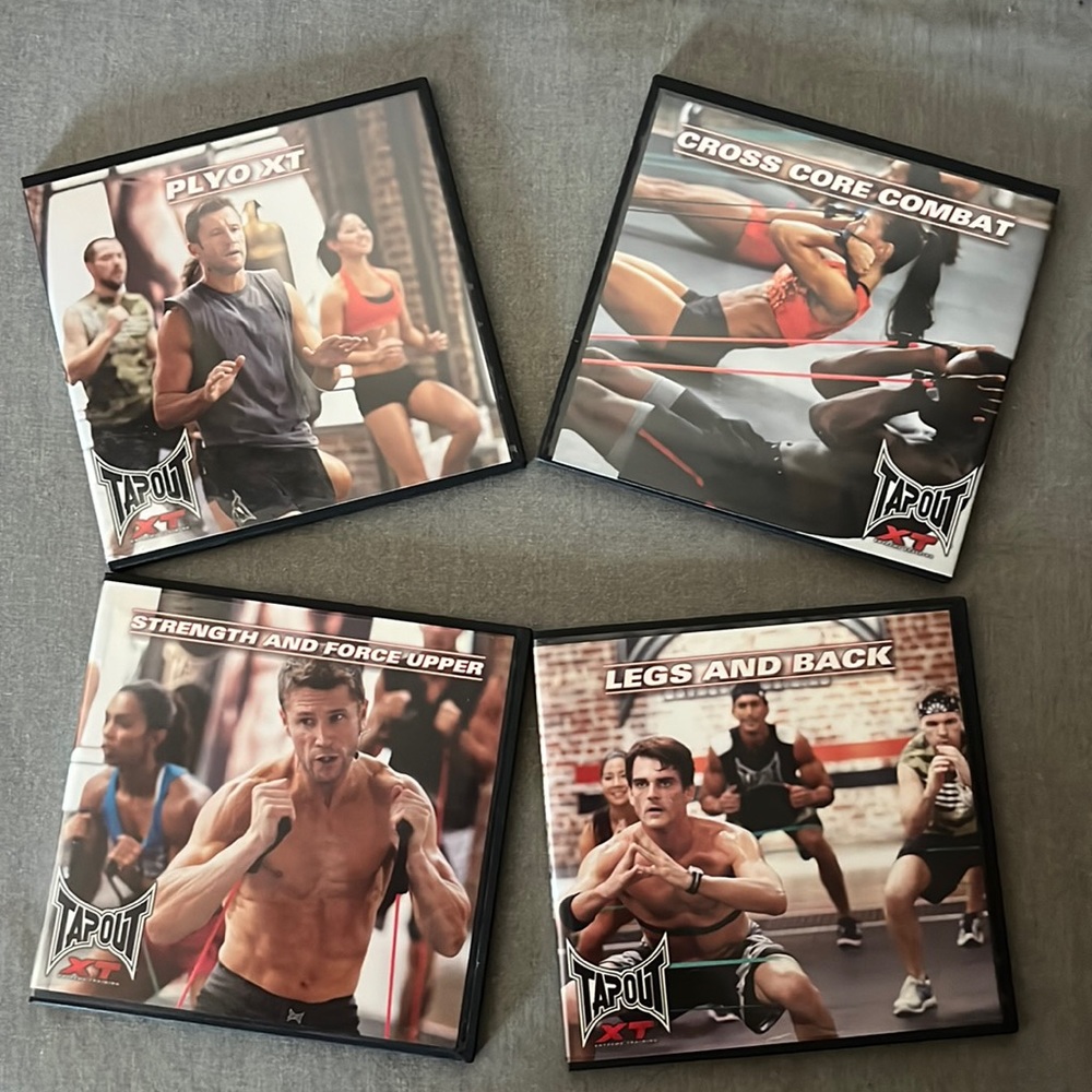 TapOut XT DVDs. Plyo XT, Cross Core Combat, Strength & Force Upper, & Legs/Back